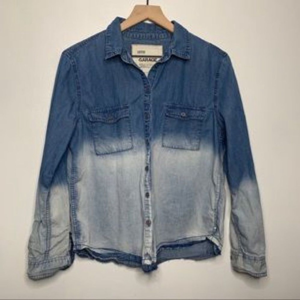 Garage Ombre Boyfriend Denim Top